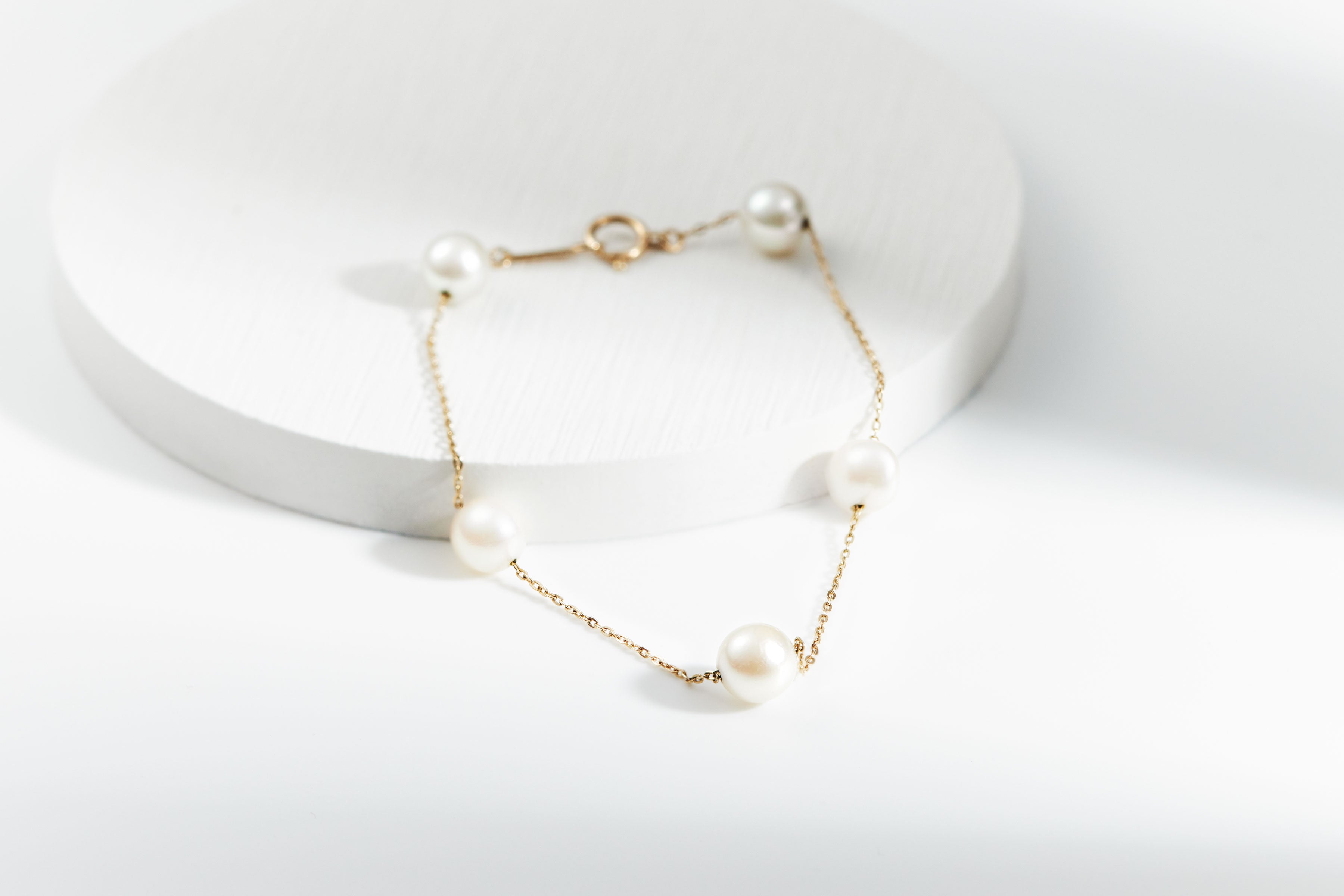 [SET] Akoya pearl pendant and bracelet 2-piece set